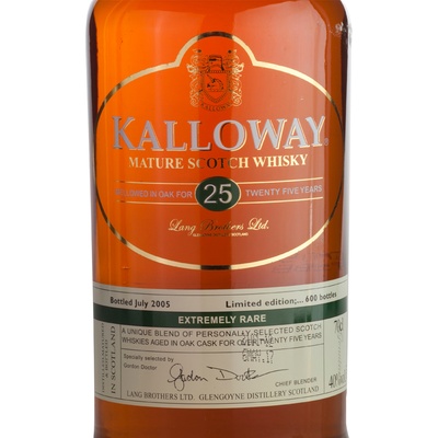 加路威洋酒推荐：40度加路威25年苏格兰威士忌(木盒) 原瓶