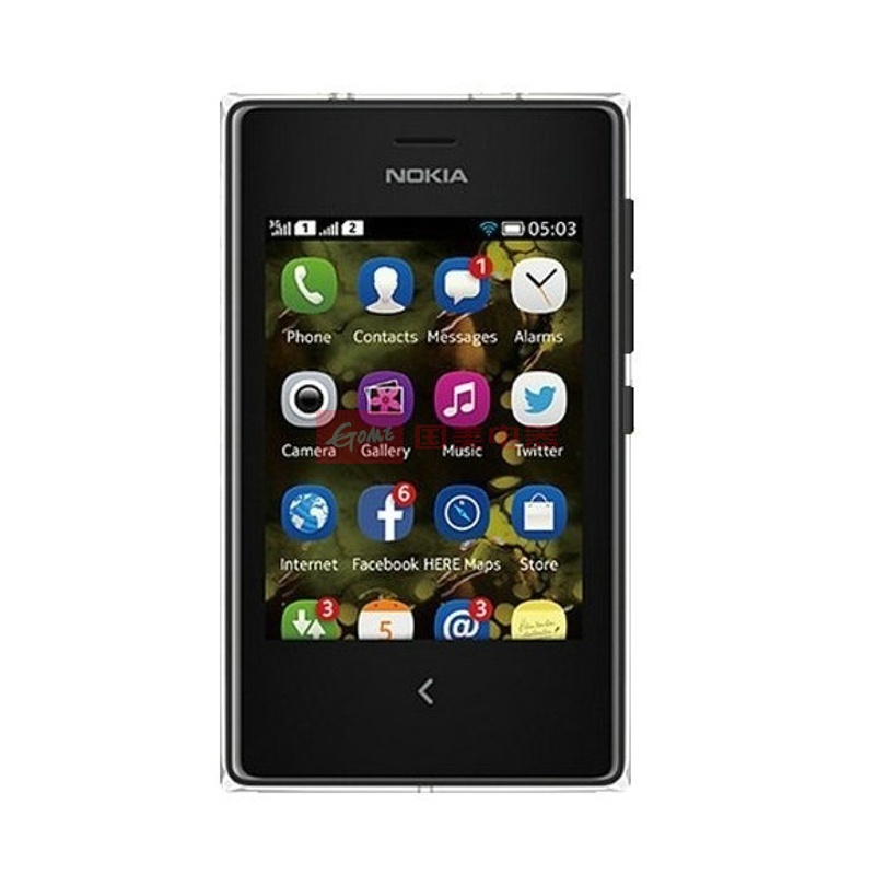 诺基亚(nokia)asha 503 3g手机 wcdma/gsm 双卡双模(黑色)图片展示