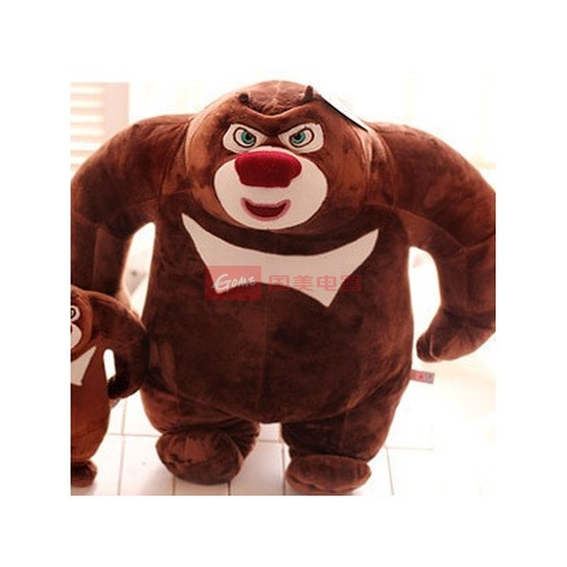 熊出没 熊大 熊二 光头强毛绒玩具 公仔 布娃娃 玩偶(38cm熊大)