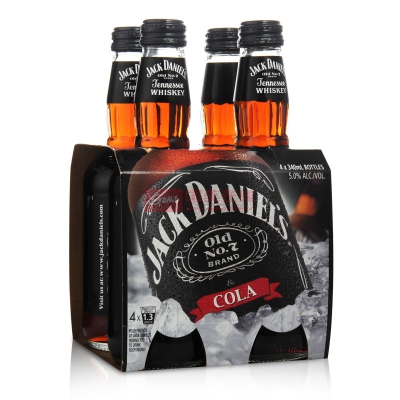 5°杰克丹尼可乐威士忌340ml*4