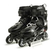 布鲁斯T6专业溜冰鞋 成人平花鞋 成年直排轮滑鞋旱冰鞋 单排男女平滑鞋(黑色鞋 36)