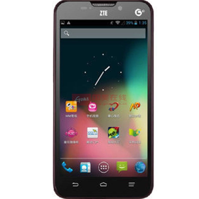 中兴(zte) 龙卷风 四核 u956 移动3g手机 td-scdma/gsm(黑色 官方标配