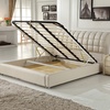 梦玛尼时尚简约真皮软床1.5米1.8米双人床婚床实用小户型储物床(普通1.5)