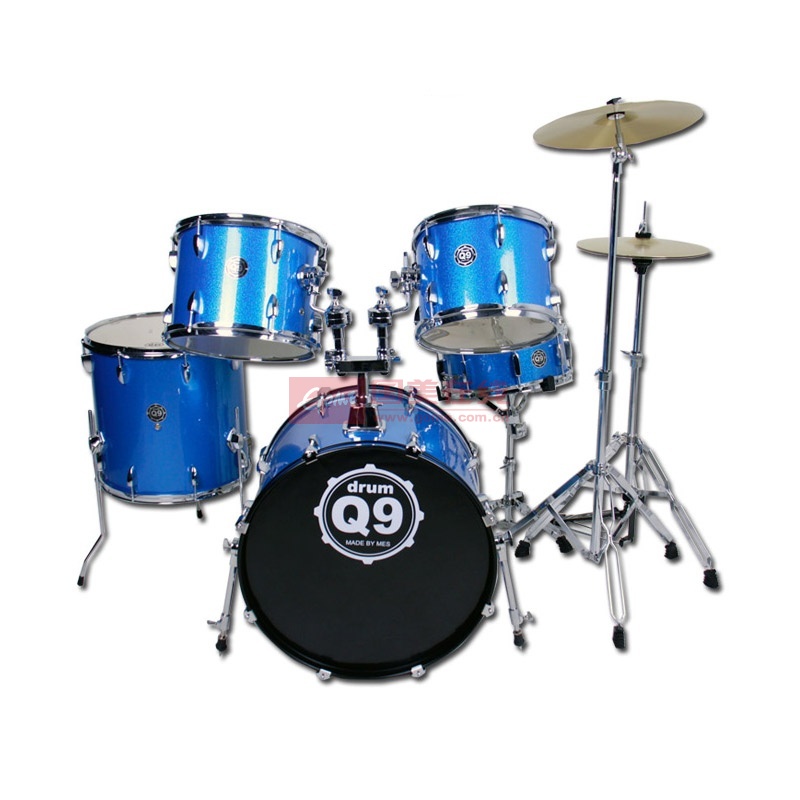香港正品 迈斯/麦斯 mes q9 架子鼓 声学鼓 爵士鼓(冰蓝)