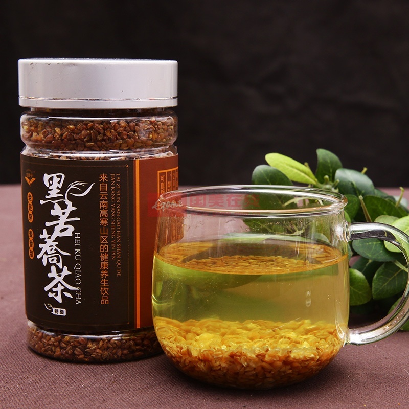 吉顺号 苦荞茶 全芽胚粗粮黑苦荞茶 养生茶500g