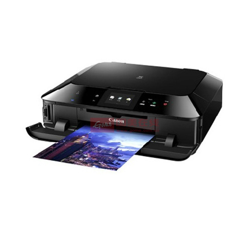 佳能canonmg7580彩色喷墨单反照片无线一体机打印复印扫描黑色套餐三