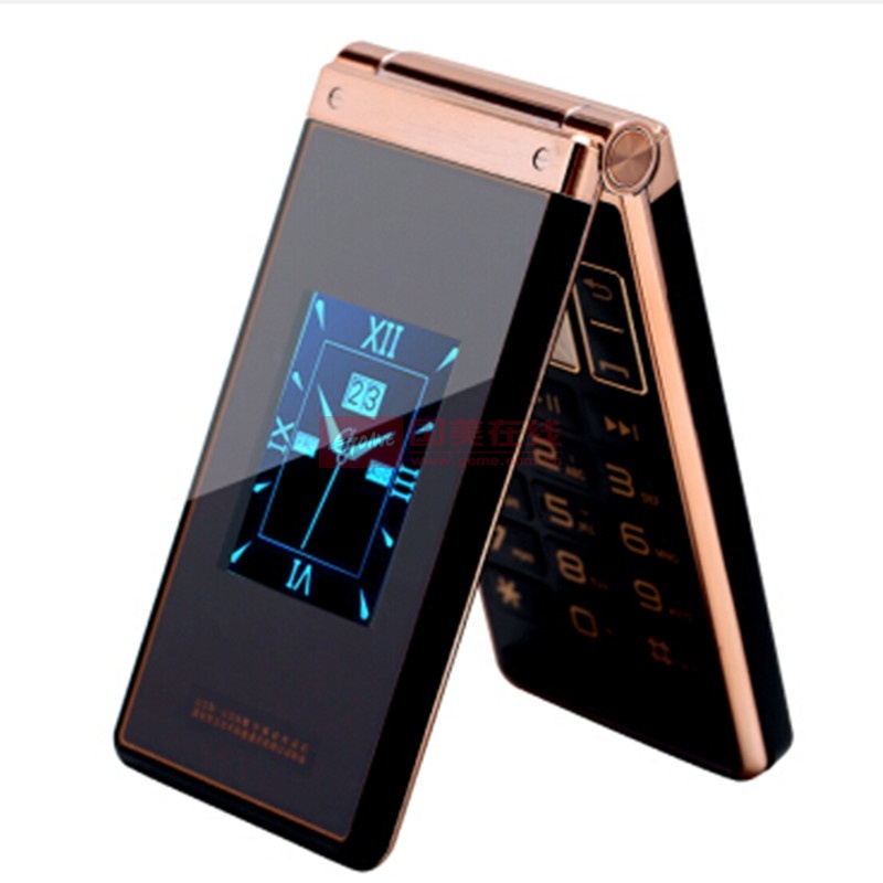 贝尔丰 (bf) bf619 老人机 翻盖老人手机老年翻盖男款商务大屏双屏