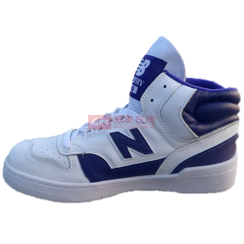 new balance 新百伦 2014新款冬季高帮篮球鞋休闲鞋(740白紫 42)