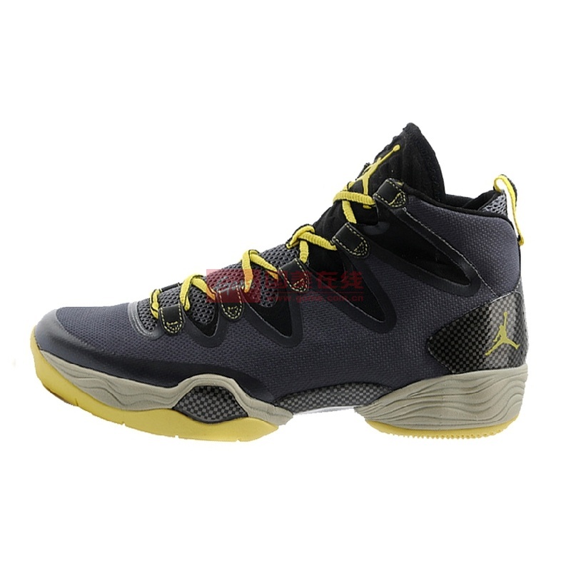 【耐克aj28碳灰/荧光黄-44篮球鞋图片】nike耐克 air jordan乔丹28代