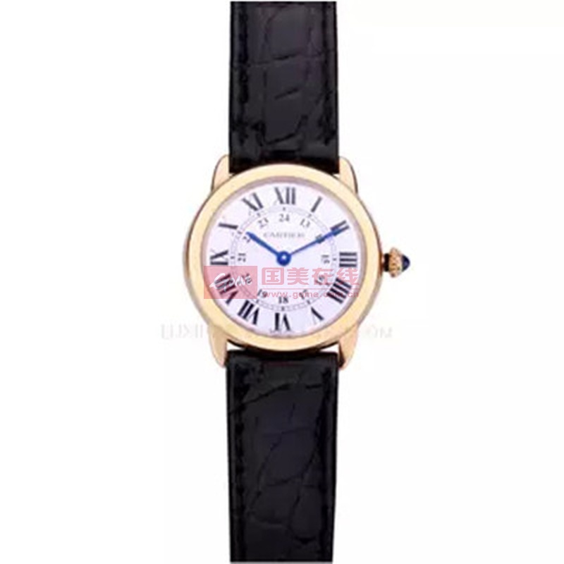卡地亚 cartier rondesolode系列 贵金属 女士石英腕表 w6700355图片