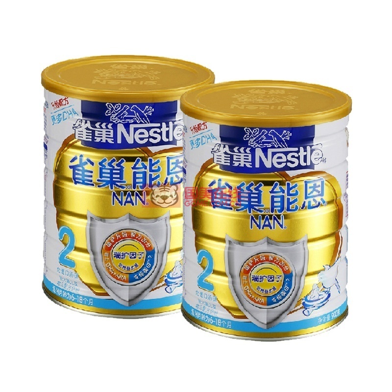 雀巢能恩2段900g/克较大婴儿配方奶粉(6-12个月)(2罐)图片展示-国美