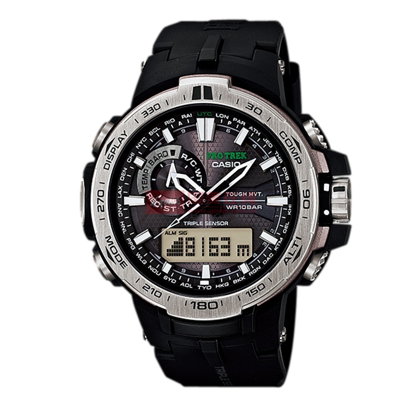 【卡西欧日韩品牌表银圈胶带prw-6000-1d其他图片】卡西欧(casio)pro