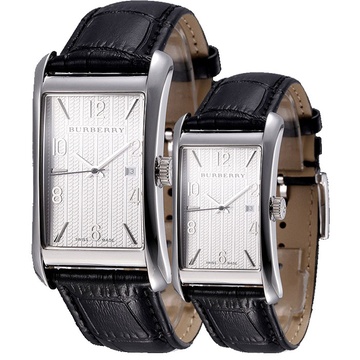 burberry 巴宝莉 博柏利皮带石英手表 防水非自动机械表 情侣男表bu