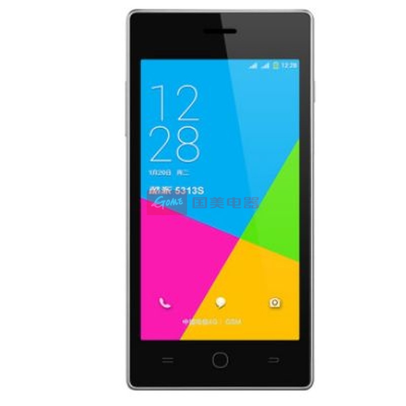 【酷派酷派5313s手机前黑后白官方标配 16g内存卡】酷派(coolpad)5313