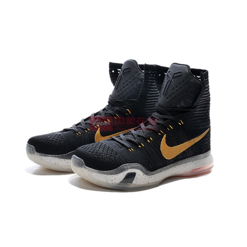 耐克nike kobe10 科比10代男士高帮篮球鞋战靴 718763(黑 玫瑰金 41)