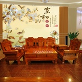 集一美红木家具红木沙发五件套仙桃实木沙发客厅组合非洲黄花梨木
