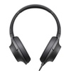 索尼（SONY）MDR-100AAP 头戴式 立体声耳机 h.ear on系列 便携出街 发烧HIFI(碳黑色)