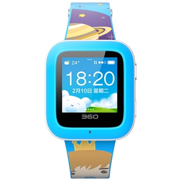 360儿童手表3s w461c 王子蓝 360儿童卫士 智能彩屏电话手表 天才儿童